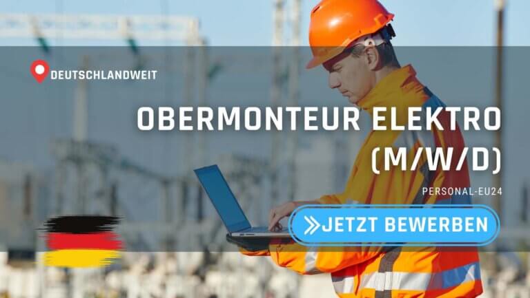 DE_K0054_121 - Obermonteur Elektro (mwd) Jobs in Deutschland_