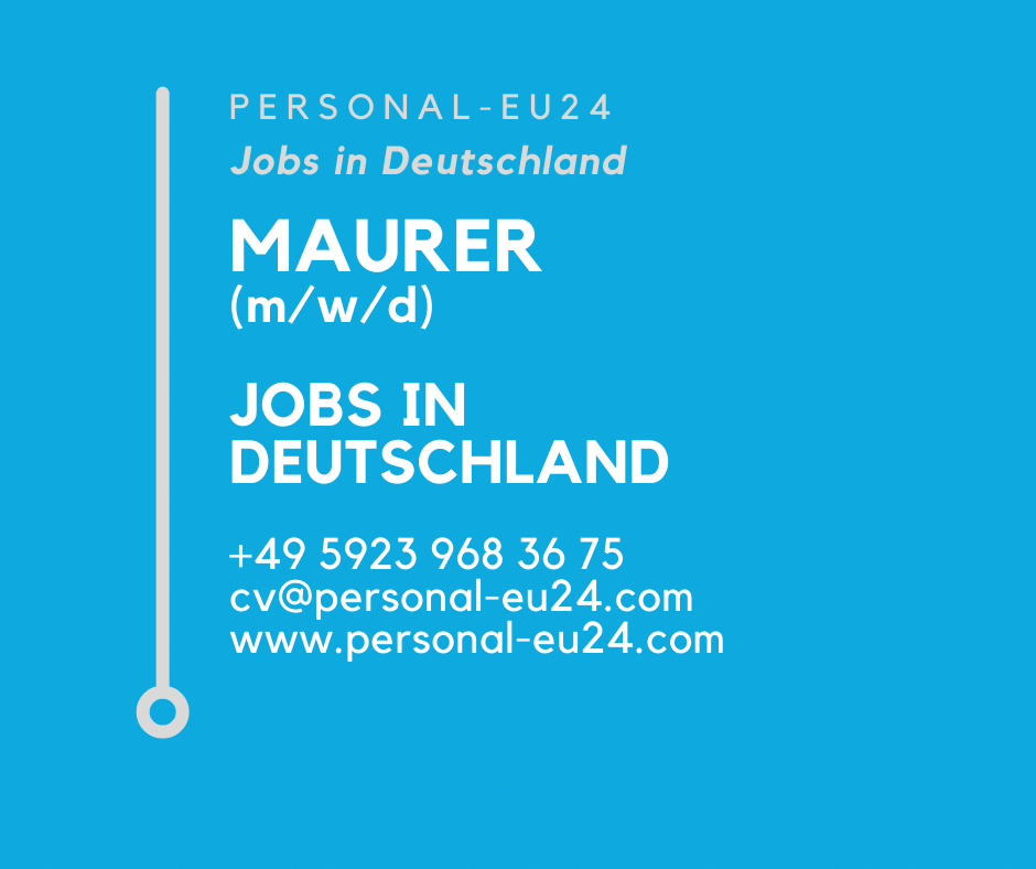 Maurer (mwd) Jobs in Deutschland
