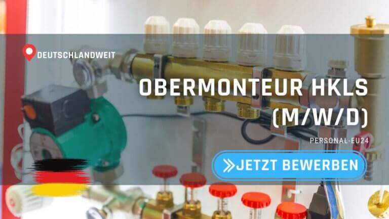 DE_K0054_122 - Obermonteur HKLS (mwd) Jobs in Deutschland