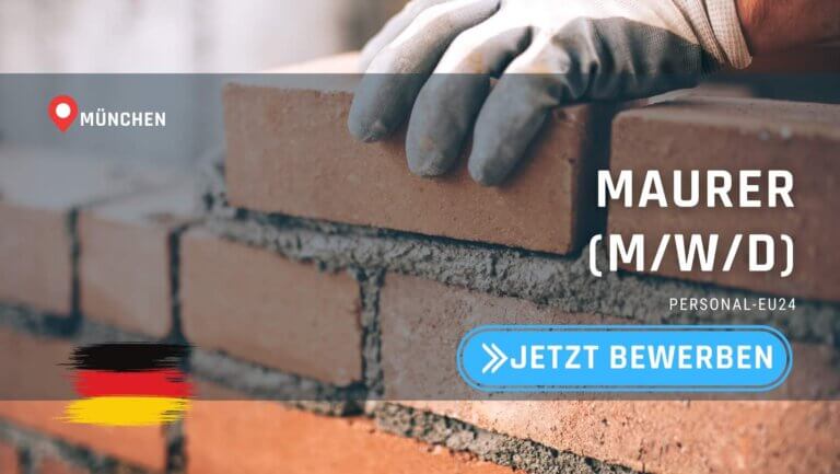 DE_K0055_128 Maurer (mwd) Jobs in München
