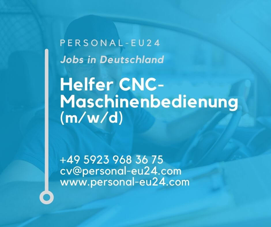 DE_K0057_140 Helfer CNC-Maschinenbedienung (mwd) Jobs in Bobingen