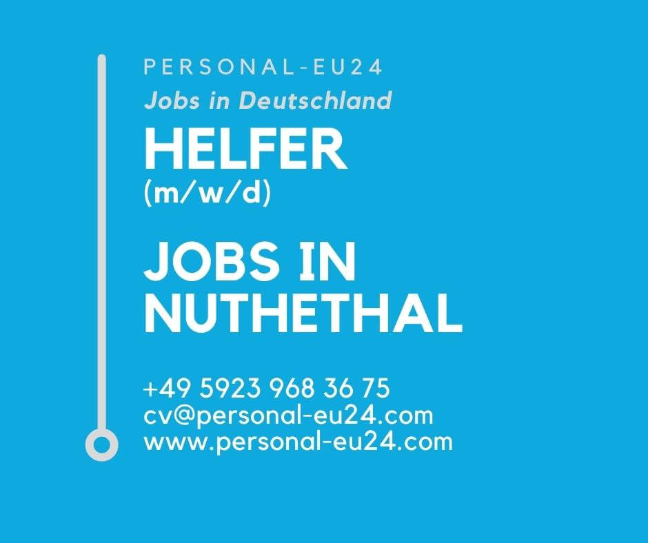 FBDE_K0032_158 Helfer (mwd) Jobs in Nuthethal