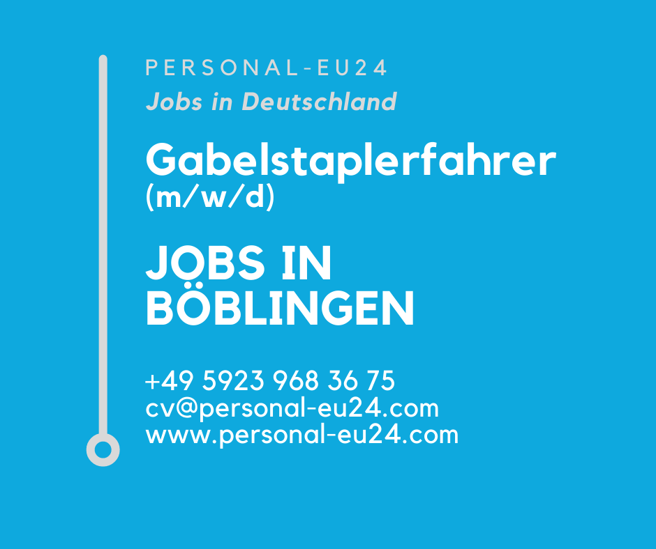 DE_K0019_188 Gabelstaplerfahrer (mwd) Jobs in Böblingen