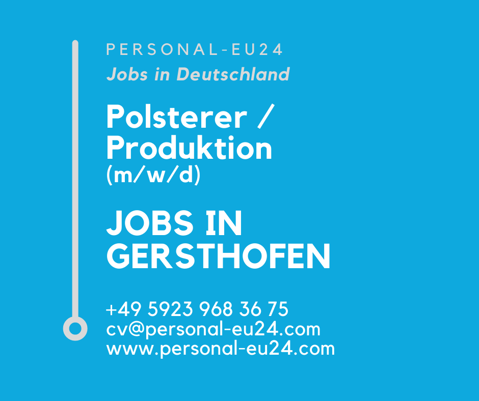 DE_K0032_189 Polsterer Produktion (mk) Jobs in Gersthofen