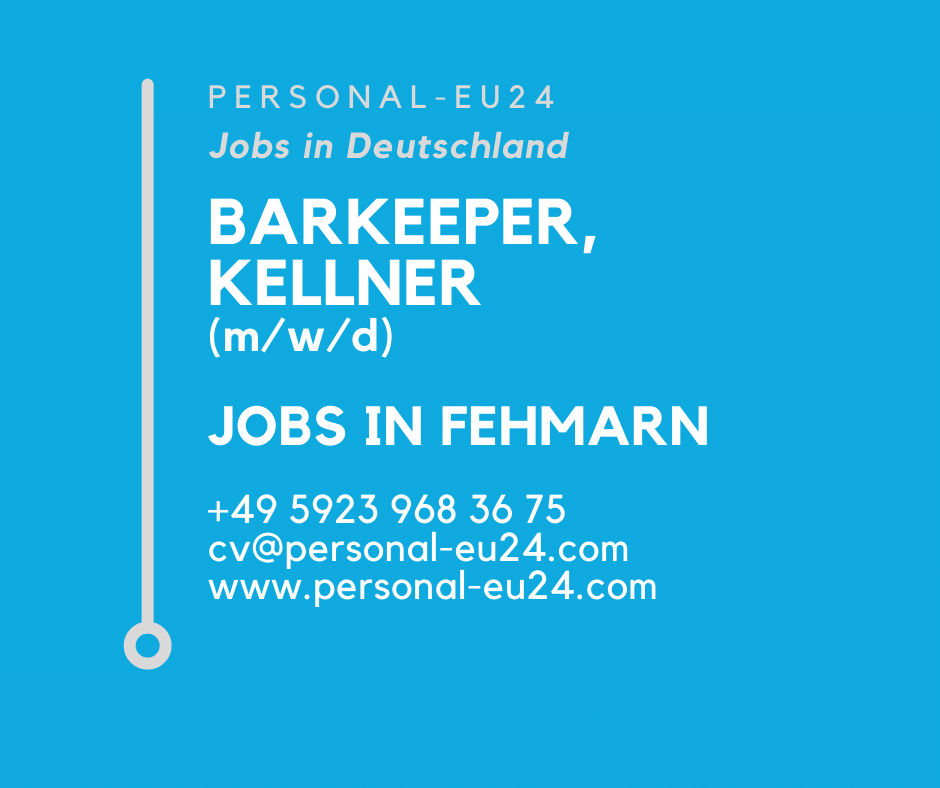 Barkeeper, Kellner (mwd) Jobs in Fehmarn