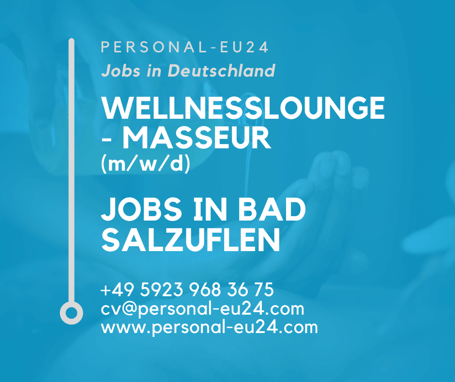 WellnessLounge - Masseur (mwd) Jobs in Bad Salzuflen