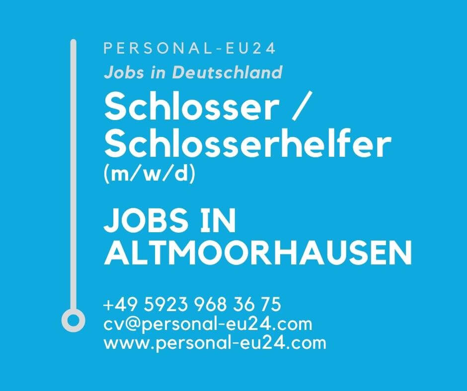 Schlosser Schlosserhelfer (mwd) Jobs in Altmoorhausen