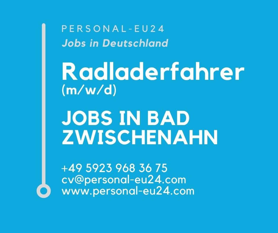 Radladerfahrer (mwd) Jobs in Bad Zwischenahn