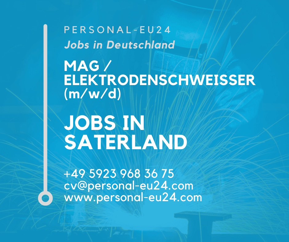 MAG Elektrodenschweißer (mwd) Jobs in Saterland