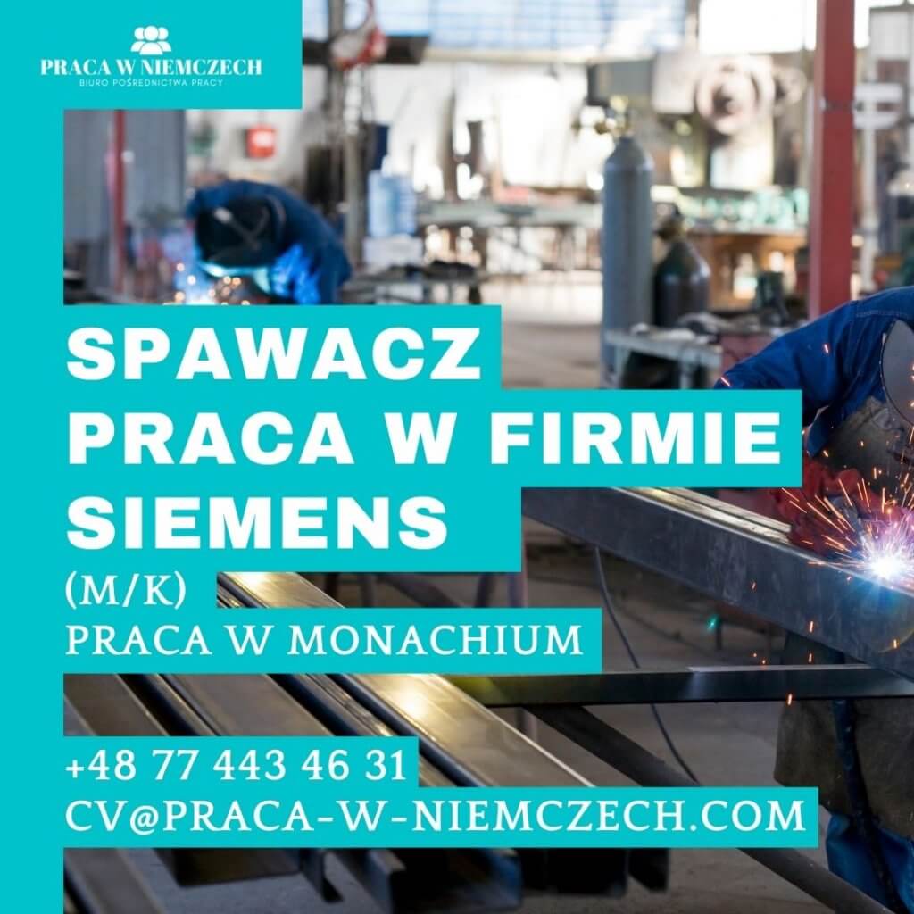 Spawacz Praca Siemens Monachium FB