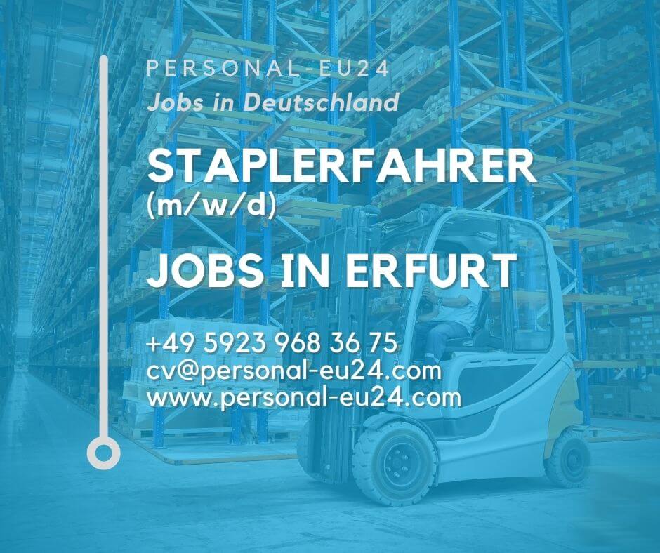 Staplerfahrer in der Lager-Logistik (mwd) Jobs in Erfurt