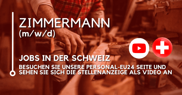 Zimmermann (mwd) Jobs in der Schweiz