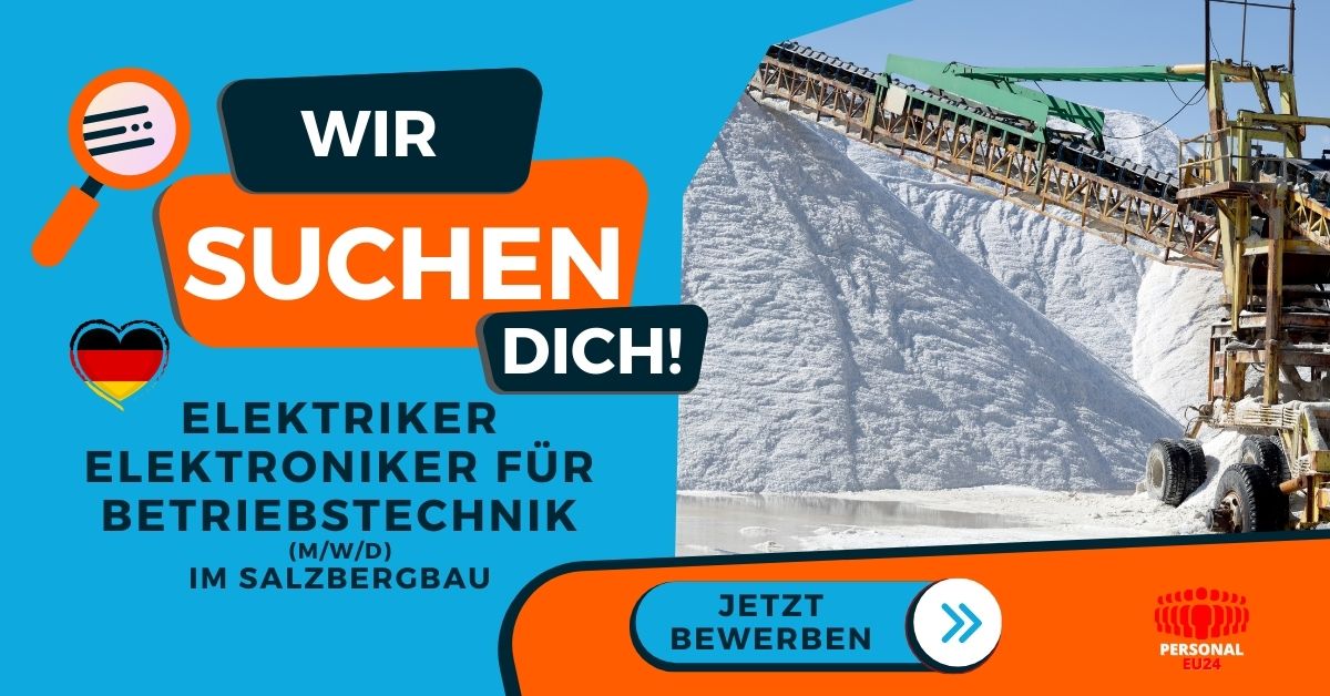 Elektriker Elektroniker (mwd) für Betriebstechnik im Salzbergbau - Jobs Arbeit in Deutschland - PERSONAL-EU24